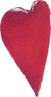 Hand-drawn red heart